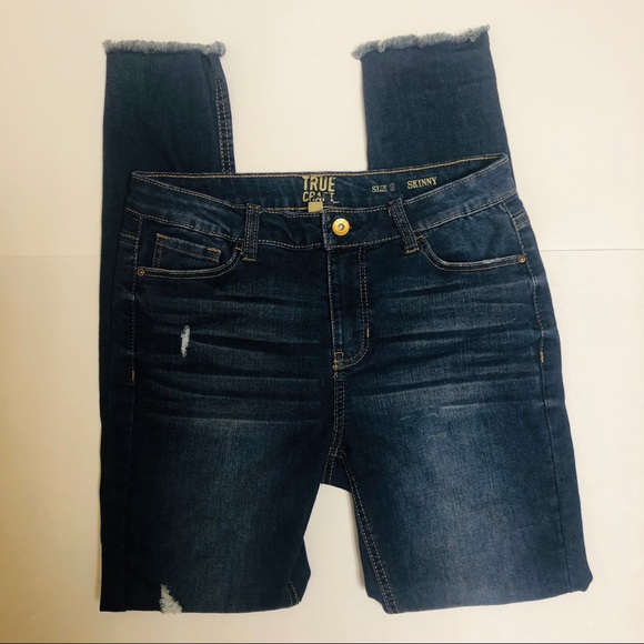 True Craft Denim - 🛍 EUC!! True craft skinny jeans raw hem